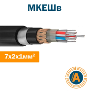 Кабель монтажний МКEШв&amp;nbsp;7*2*1&amp;nbsp;кв.мм., екранований, Україна