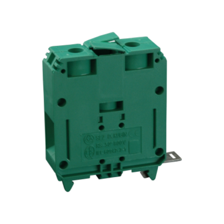 Клемна колодка однорядна SEZ RS 50/4 зелена - 1