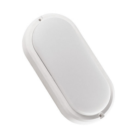 Світильник світлодіодний ULTRALIGHT, UL318, 12W, IP54, 4000К, 840Lm, 210х102х45 мм, овал, білий, 51067 - 1