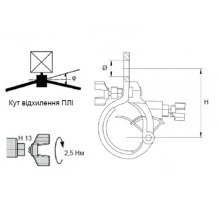 Поддерживающий зажим PSP 122 TRА (2x25-4x120)