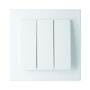 Вимикач триклавішний білий NILSON Touran, 24111066