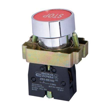 Кнопка "СТОП" червона XB2-BA4342, ACKO-УКРЕМ A0140010066 - 1