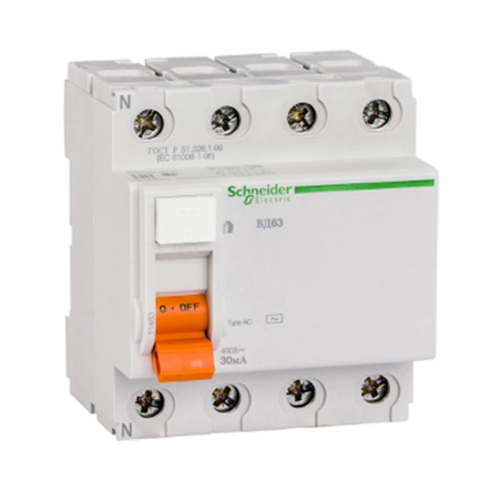 Дифреле Schneider Electric Multi 9 ID Europeen, 4р, 25А, 30 mА, 23038 - 1