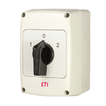 Переключатель ETIMAT CS 40 52 PNG (2p_"1-0-2"корп./ IP65"_с/ч_40A), 4773194 - 1