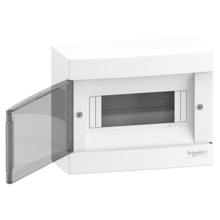 Щит пластиковый Schneider Electric Easy9 EU, навесной, дымчатые двери 1ряд /8м, EZ9EUC108