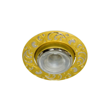 Светильник точечный Feron DL1005, R39, E14, жемчужное золото/серебро - 1