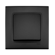 Выключатель 1 кл., VIKO LINNERA LIFE, 90414001, черная ночь