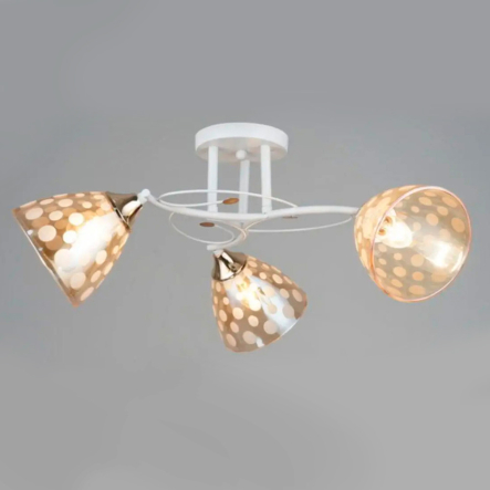 Люстра VALESO V W3065–3 White+Gold на 3 плафона - 1