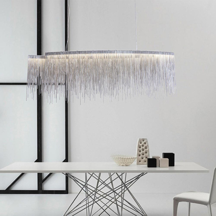 Люстра LAGUNA Lighting 48903-34, хром, алюминий, цепочки, 36W LED, 4000К