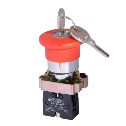 Кнопка безопасности возврат ключом ХВ2-BS142, АСКО-УКРЕМ, A0140010016 - 1