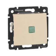 Переключатель на 2 направления с подсветкой LEGRAND Valena, 774326, слоновая кость