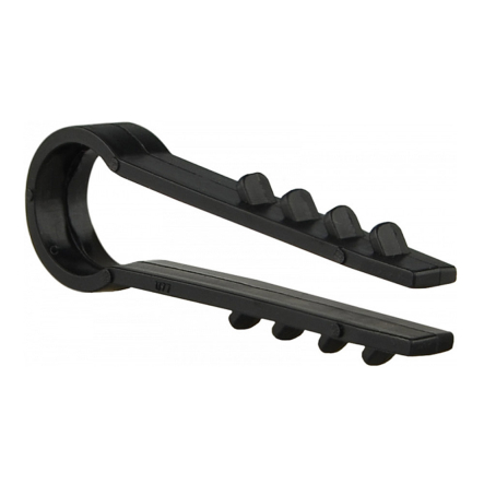 Дюбель-хомут АСКО-УКРЕМ круглый 10мм, чёрный (уп.100шт)