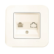 Розетка телефонная TF VIKO Rollina, 90421013, крем