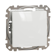 Выключатель одноклавишный Schneider Electric Sedna Design, белый, SDD111101