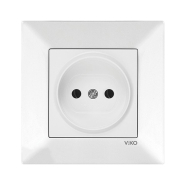 Розетка одинарная VIKO Meridian, 90970007-WH, белая