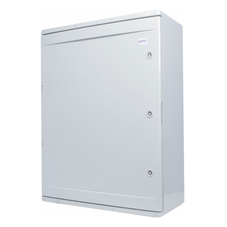 Корпус АБС-пластик АСКО-Укрем, ударостойкий, с монтажной панелью, непрозрачные дверки, 60*80*28, ІР65, A0270010024