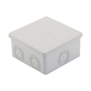 Коробка розподільна гладкостінна COURBI 80х80х40 мм, сіра, 32-21040-808