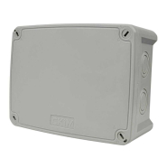 Коробка розподільна СКІМ B1102014, 163х123х68 (КH160), без отв. IP67, сіра