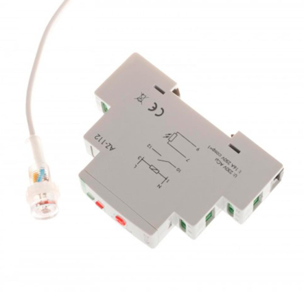 Реле сумеречное F&F AZ-112, 16А, с зондом