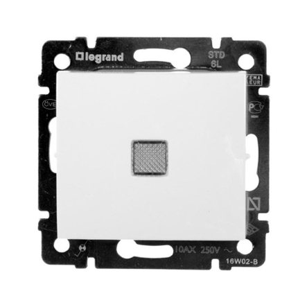 Выключатель одноклавишный с подсветкой LEGRAND Valena, 774410, белый - 1