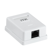 Розетка настінна інформаційна ITK RJ45, кат.5Е UTP, 1-порт ІЕК