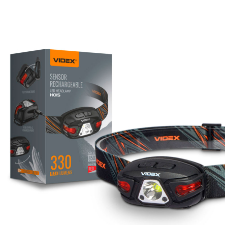 Ліхтар налобний VIDEX VLF-H015 330Lm 5000K - 1
