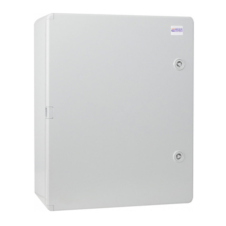 Корпус АБС-пластик АСКО-Укрем, ударостойкий, с монтажной панелью, непрозрачные дверки, 35*50*19, ІР65, A0270010019 - 1