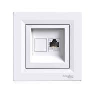 Розетка комп'ютерна Schneider Electric ASFORA, біла, ЕРН4300121