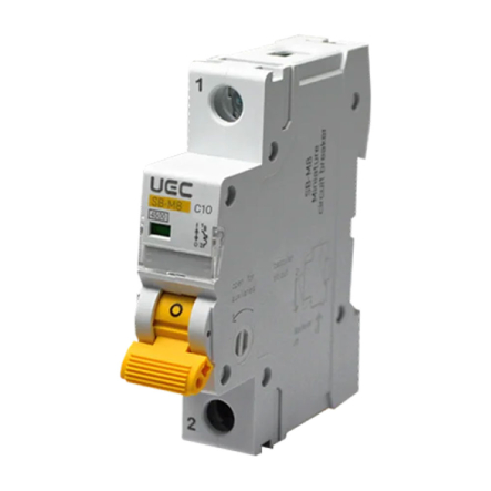 Автоматический выключатель C10A, 1P, 4,5kА, UEC SB-M8, MCB45-1-010-C - 1
