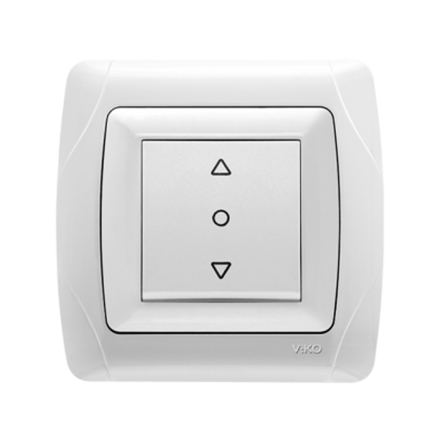 Выключатель кнопочный для управления жалюзи белый VIKO Серия CARMEN - 1