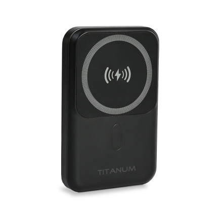 Павербанк с беспроводной зарядкой TITANUM MA02, 10000 мАч, 22.5W, Black