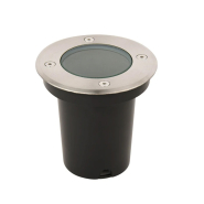 Світильник тротуарний HOROZ Electric, AWAX, GU10, IP67, матовий хром, 079-030-0001-010