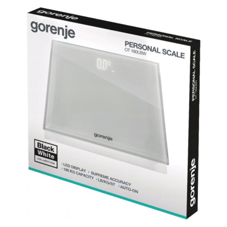 Весы напольные Gorenje OT 180 LBW (BS15091L)