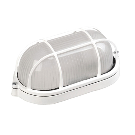 Світильник IEK НВП 1202, 100W, білий/овал, метал, з решіткою IP54, LNPP0-1202-1-100-K01 - 1