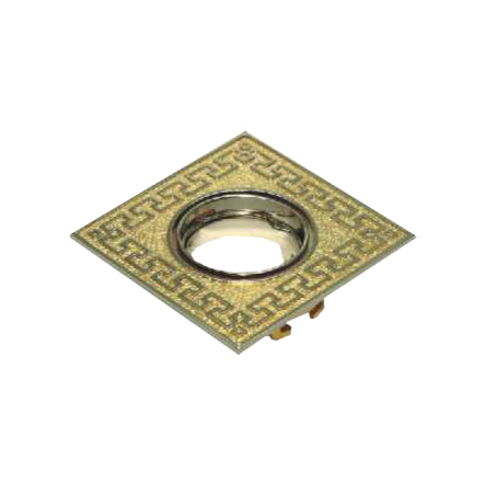 Світильник точковий Feron DL 2008, MR16S, GU5.3, грецький орнамент, червоне античне золото - 1