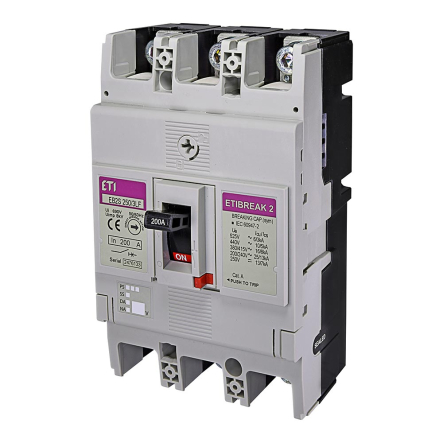 Автоматический выключатель ETIBREAK EB2S 250/3LF 200А 3P (16kA), 4671812 - 1
