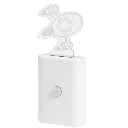 Ночник 0,2 Вт LEDVANCE NIGHTLUX CARTOO WT 4,5V 6XBLI1 LEDV с датчиком движения, белый, 4058075575592