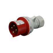 Вилка промислова SEZ IVN 3243, IP 44, 32A, 400V, 4n, P332-6S