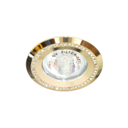 Светильник точечный Feron DL103-C, MR-16, G5.3, 50W, прозрачный, золото, 4404