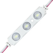 Светодиодный модуль BIOM, BRT XG19 5630-3 led W, 1,5W, 6500K, 12В, IP65, белый, с линзой полусфера