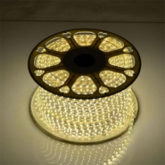 Светодиодная лента белая теплая 220V smd2835 4W/м IP65 AVT