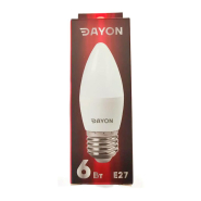 Лампа LED DAYON 6 Вт, 4100K, E27, 220 В, C37, 1712-EMT