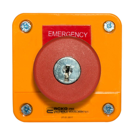 Пост "Аварийный Стоп" одноместный АСКО-УКРЕМ XAL-J184, A0140020043