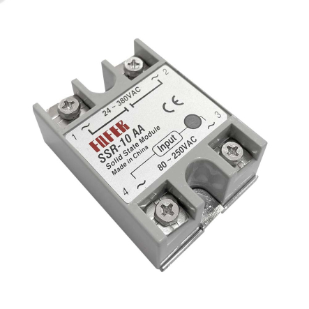 Реле твердотельное FQFER SSR-10AA, 10А, 80-250VAC - 1