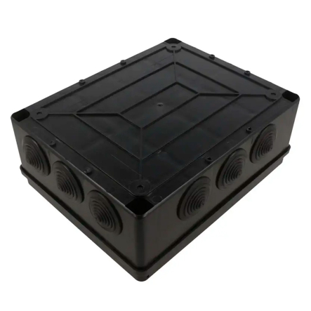 Коробка распределительная PAWBOL S-BOX 506C, 240х190х90, IP65, 12 сальников, черная