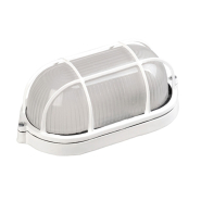 Светильник IEK НПП 1202, 100W, белый/овал, металл, с решеткой IP54, LNPP0-1202-1-100-K01