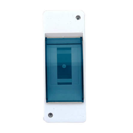 Щит пластиковий на 1-2 модульний зовнішній "Карлик", з кришкою - 1