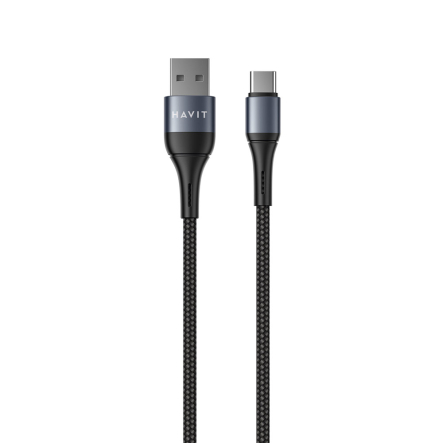 Кабель USB - USB-C HAVIT HV-CB651C, 2.1A, 1м - 1