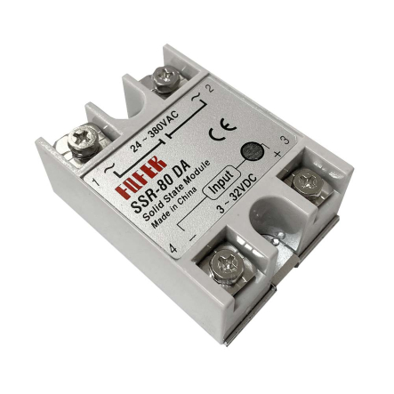 Реле твердотельное FQFER SSR-80DA, 10А, 24-380VAC - 1