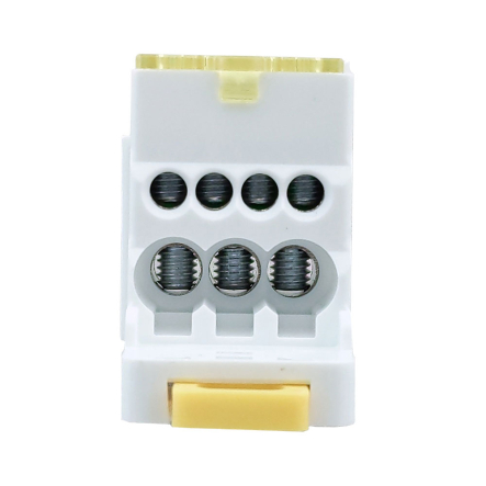 Распределительный блок TNSY РБД-80А, DIN, желтый, TNSy5504700